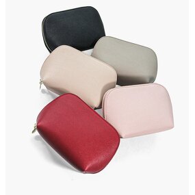 PU Cosmetic Bags Factory - Hot Selling Semi-circular Shell Large Capacity