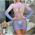 Fishnet Bodysuit Factory - 2026 Gradient Color Geometric Pattern Pantyhose