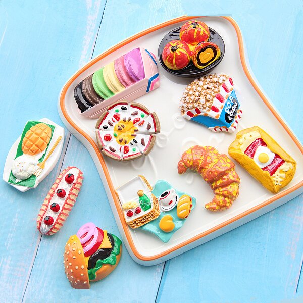 Macaron Resin Cabochon Factory - Large Flat Back for Fridge Magnet DIY