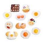 Fried Egg Resin Cabochon Manufacturer - Large Flatback Charm for Keychain