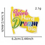 Embroidered Patches Manufacturer - Positive Energy Slogan Iron on