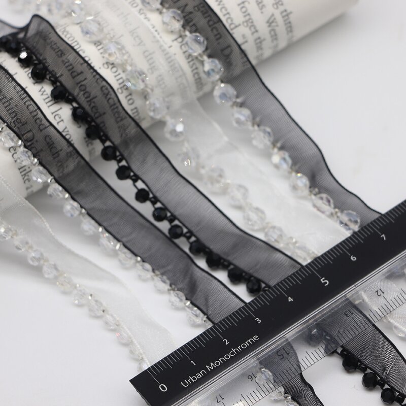 Guipure Lace Trim Factory - White Black Crystal Tape Clothing Decoration