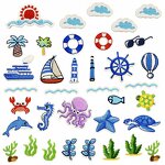 Sea Theme Iron on Patches Manufacturer - Korea Wappen House DIY Webbing
