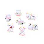 Dairy Cow Resin Charm Factory - Small 3D Miniature Infant Keyring