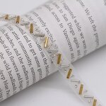 Beaded Lace Trim Manufacturer - 1cm Sanding Yarn Glass Tube Hair DIY