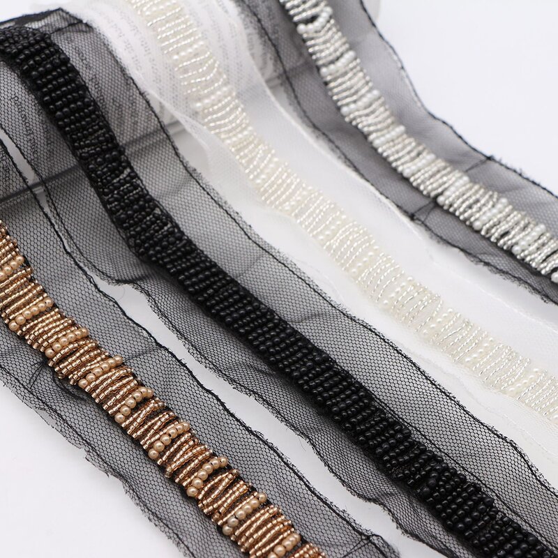 Pearl Lace Trim Factory - Retro Handmade Beaded Wedding Accessories