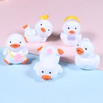 Duck Resin Charm Manufacturer - Kawaii White Yellow Animal DIY Accessories