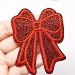 Iron on Patches Manufacturer - Heat Press Glitter Star Bow for Clothes
