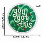 Embroidered Patches Manufacturer - Positive Energy Slogan Iron on