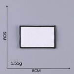 Blank Iron on Patches Factory - White Heat Transfer Print Embroidery