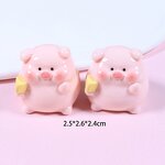 Pig Resin Cabochon Manufacturer - Kawaii Pink Fat Design Elf Props