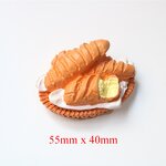 Bread Resin Cabochon Manufacturer - Miniature Fake Design for Fridge Magnet
