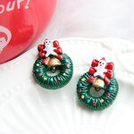 Christmas Resin Cabochon Factory - 3D Donut Garland Design DIY Keychain