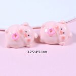 Pig Resin Cabochon Manufacturer - Kawaii Pink Fat Design Elf Props