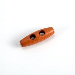 Wooden Toggle Button Factory - Custom 2 Hole Olive Shape Sew Coat