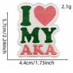 Sorority Iron on Patches Factory - 1908 Aka Club Design Custom Embroidered
