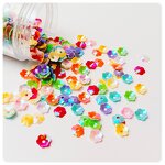 PVC Flower Sequins Manufacturer - 10mm One Hole for Clothing Lace Trim