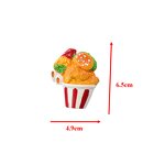 Hamburger Resin Cabochon Manufacturer - Large Flatback Charm Keychain DIY