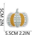 Halloween Iron on Patches Manufacturer - Orange Pumpkin Design DIY