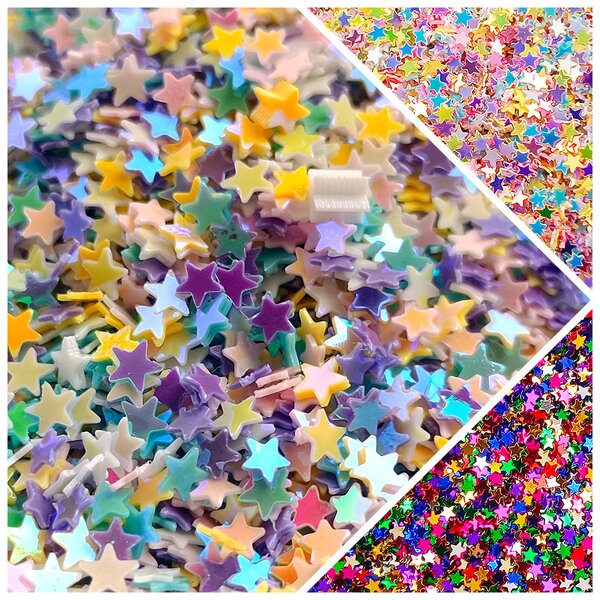 Star Sequins Supplier - Bulk 3mm 4mm PVC for Nail Art Craft