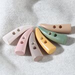 Resin Toggle Button Manufacturer - Varnish Print 45mm 55mm Overcoat