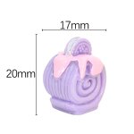 Macaron Resin Charm Factory - Triangle Crepe Roll Cake Keychain DIY