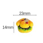 Hamburger Resin Cabochon Manufacturer - 3D Miniature Dog Eat Theme DIY