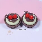 Fruit Resin Cabochon Factory - Miniature Cupcake Pudding Cake Ornament