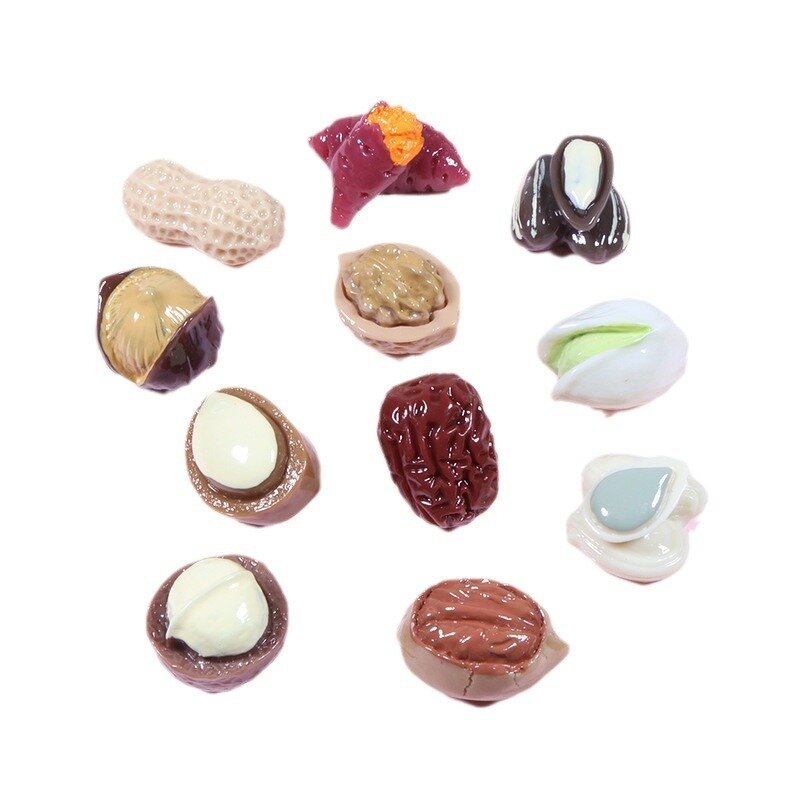 Nut Resin Charm Manufacturer - 3D Artificial Shape Keyring Pendant DIY