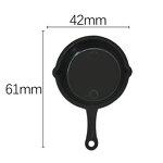 Kitchen Resin Cabochon Factory - 3D Miniature Frying Pan Steak Theme