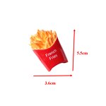 Hamburger Resin Cabochon Manufacturer - Large Flatback Charm Keychain DIY