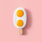 Food Theme Resin Cabochon Manufacturer - Large Egg Tart Ice Cream DIY