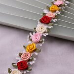 Flower Trim Manufacturer - 3D Rose Water Solution Headband Hair Clip