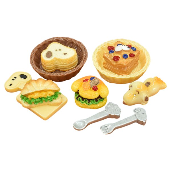 Hamburger Resin Cabochon Manufacturer - 3D Miniature Dog Eat Theme DIY