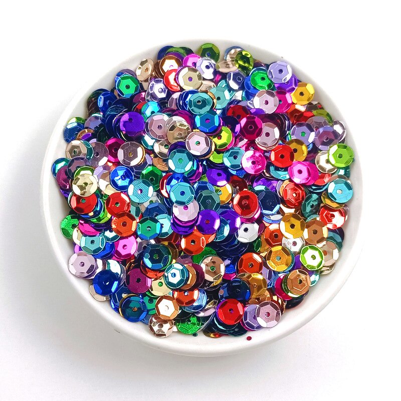 Round PVC Sequins Factory - Wholesale 6mm One Hole for Garment Decoration