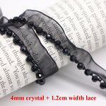 Guipure Lace Trim Factory - White Black Crystal Tape Clothing Decoration