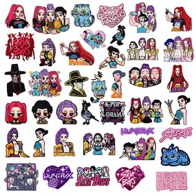 Character Iron on Patches Manufacturer - K-pop Demon Hunter Design Custom
