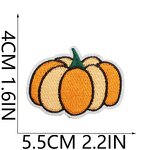 Halloween Iron on Patches Manufacturer - Orange Pumpkin Design DIY