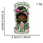 Sorority Iron on Patches Factory - 1908 Aka Club Design Custom Embroidered