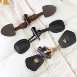 PU Leather Button Manufacturer - Sewing Toggle Buckle Down Jacket