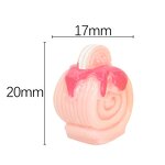 Macaron Resin Charm Factory - Triangle Crepe Roll Cake Keychain DIY