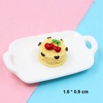 Cake Resin Cabochon Manufacturer - Small 3D Square Heart Round Design