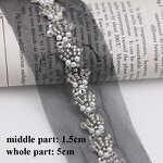Beaded Lace Trim Factory - Custom Hand Sewing Sequin Mesh Collar
