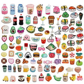 Mini Food Iron on Patches Factory - Ice Cream Fruit Candy Sushi Design