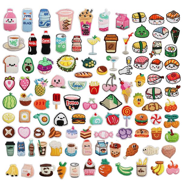 Mini Food Iron on Patches Factory - Ice Cream Fruit Candy Sushi Design