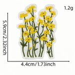 Custom Iron on Patches Factory - Flower Logo Word Design Felt