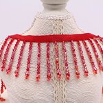 Tassel Trim Manufacturer - 5.5cm Fringe Crystal Bead Curtain Decoration