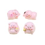 Pig Resin Cabochon Manufacturer - Kawaii Pink Fat Design Elf Props