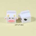 Dairy Cow Resin Charm Factory - Small 3D Miniature Infant Keyring