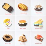 Bread Resin Cabochon Manufacturer - Miniature Fake Design for Fridge Magnet
